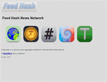Tablet Screenshot of feedhash.com